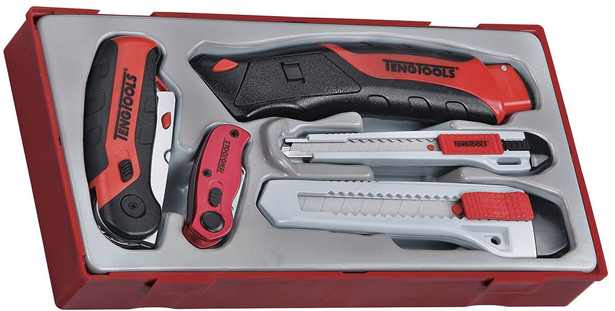 Messerset TT1 Tablett 5-teilig Teng Tools