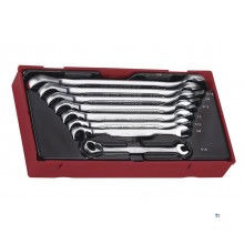 Ratel-steekringsleutel TT1 tray van 5/16" tot 3/4" 8 delig Teng Tools
