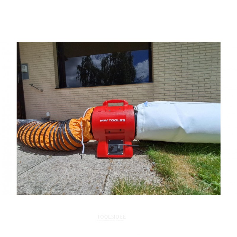 MV300PP Ventilator med slange og filterpose MW Tools