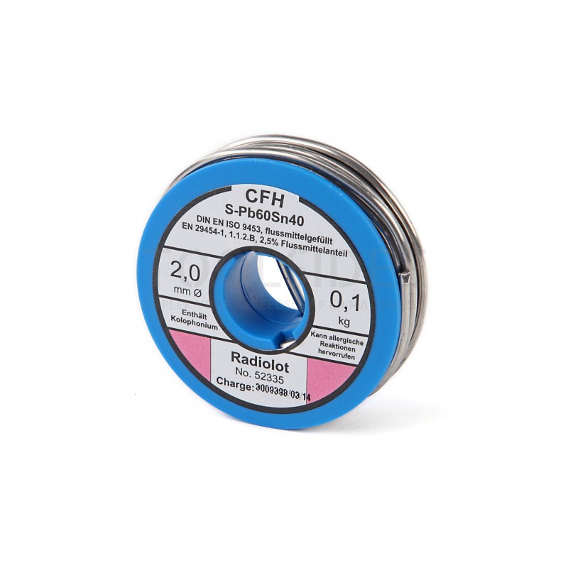  CFH Electronics Solder – WL 325 100 grammaa. / 1,0 mm.