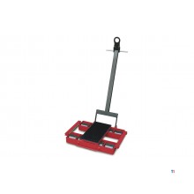 Transportrollen 12 t 8 stalen rollen met hendel en draaibaar plateau MW Tools