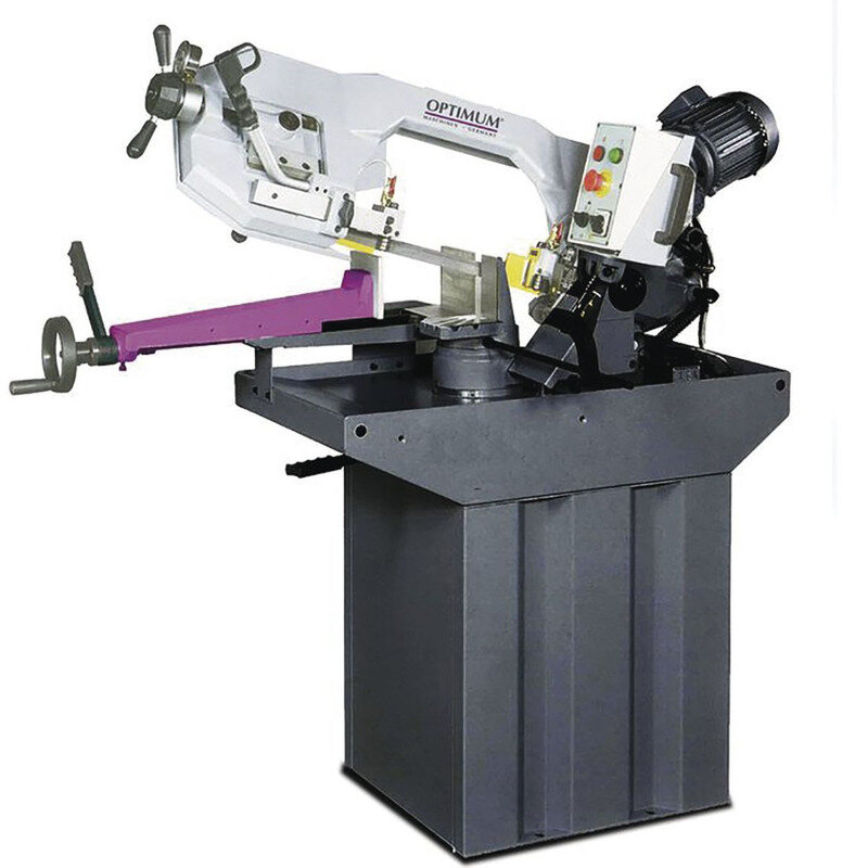 Metalbåndsav 0-60° skærekapacitet ca. 225 mm 1,5 kW 230V variabel hastighed savklingehøjde 27 mm Optisaw