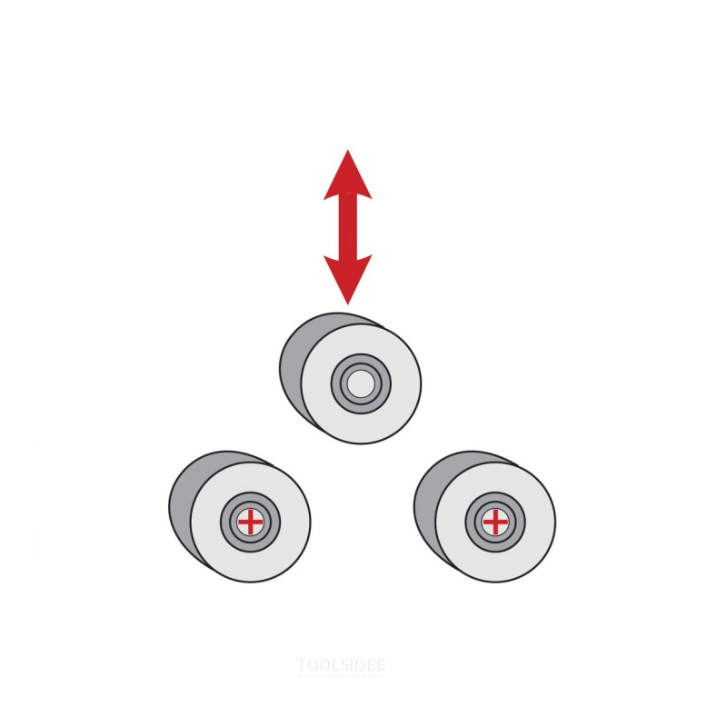 Elektro-Profilwalze 3 Walzen mit 2 angetriebenen Walzen, horizontal vertikal positionierbar, 1,1 kW, 400V, Metallkraft