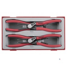 Sæt med 4 låseringsstænger 19x60mm Teng Tools