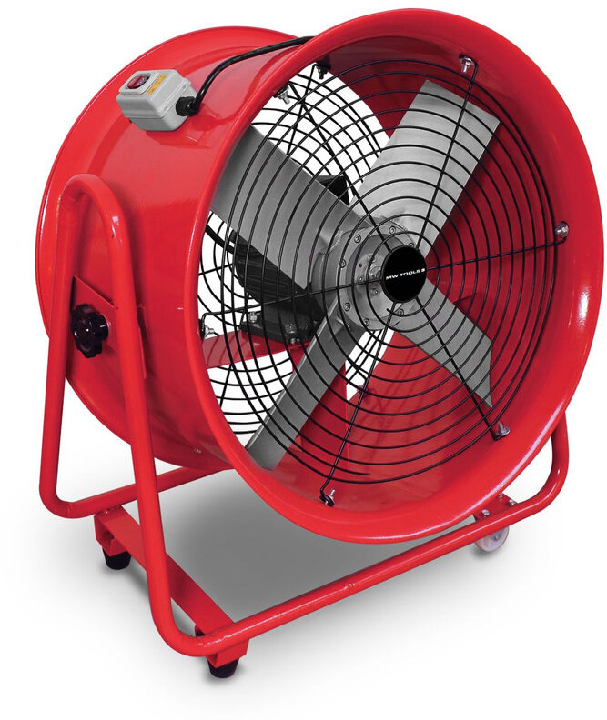 Mobiler Ventilator MV500R3 mit Schlauch und Filterbeutel MW Tools