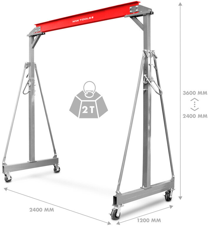 Mobile gantry crane 2T MW Tools Mobile gantry crane 2T MW Tools
