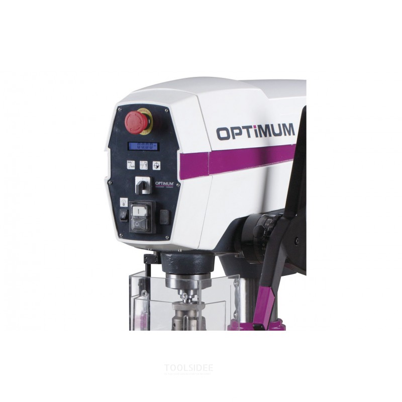 Moderne Säulenbohrmaschine zum Bohren bis ø 25 mm, MK3-Aufnahme, 0,75 kW, 400V, digitale Drehzahlanzeige, Optidrill