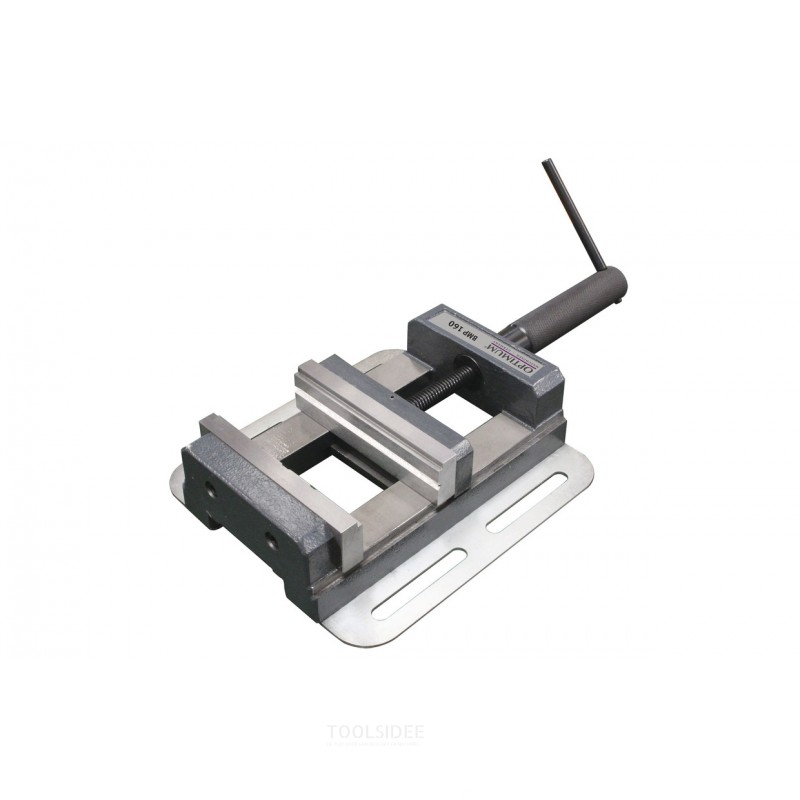 Yleiskäyttöinen porakoneen puristin, kaksoisprismaleuat, leukojen leveys 205 mm, puristimen aukko 145 mm, leukojen korkeus 40 mm