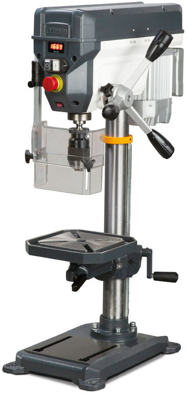 Tischbohrmaschine mit Bohrung bis ø 16 mm MK2 750W 230V mechanisch variable Geschwindigkeiten Optidrill