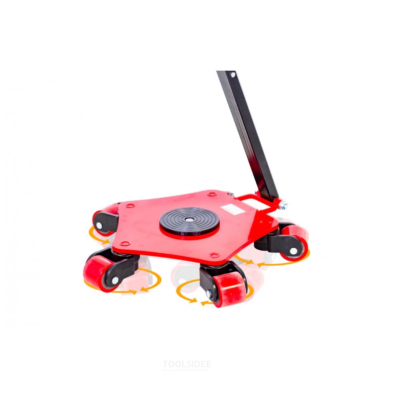 Transportruller 4 t 5 ruller PU 360° manøvredygtig med håndtag MW Tools Transportruller 4 t 5 ruller PU 360° manøvredygtig med håndtag MW Tools