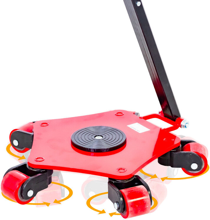 Transportruller 4 t 5 ruller PU 360° manøvredygtig med håndtag MW Tools Transportruller 4 t 5 ruller PU 360° manøvredygtig med håndtag MW Tools