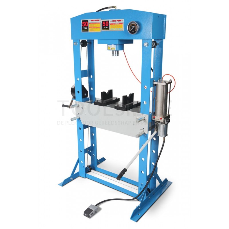 HBM 50 ton hydraulic and pneumatic frame press / workshop press HBM 50 ton hydraulic and pneumatic frame press / workshop press