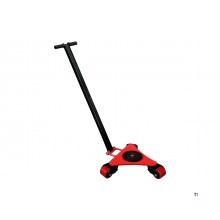 Transportruller 2 til 3 ruller PU 360° manøvredygtig med håndtag MW Tools