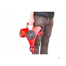 Transportruller 2 til 3 ruller PU 360° manøvredygtig med håndtag MW Tools