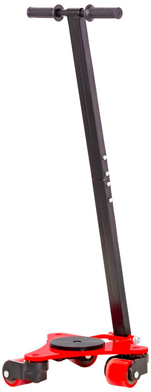 Transportruller 2 til 3 ruller PU 360° manøvredygtig med håndtag MW Tools