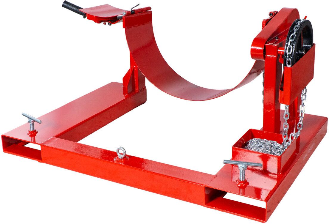 Gaffeltrucktromler med fatgriper og tipper 220L 364kg MW Verktøy