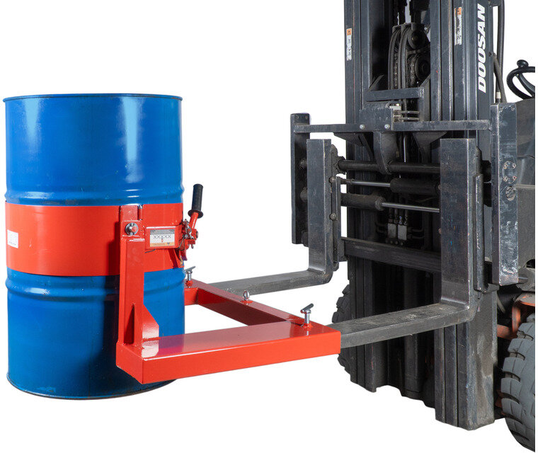 Gaffeltrucktromler med fatgriper og tipper 220L 364kg MW Verktøy