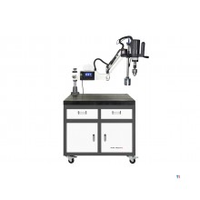 Electric drill - tap arm drilling ø 12 mm tapping M12 PLC control servo 0.6 kW 230V range 1100 mm incl. 6 tapping pots MW-Tech