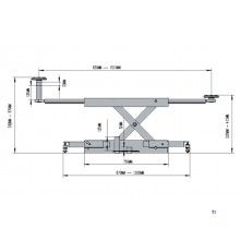 Mobiler Wagenheber 2T manuell für 4-Säulen-Brücke MW Tools