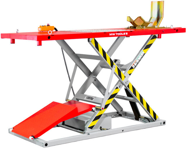 Elektromotor-Scherenhebebühne 1000kg 2250x800mm MW Tools