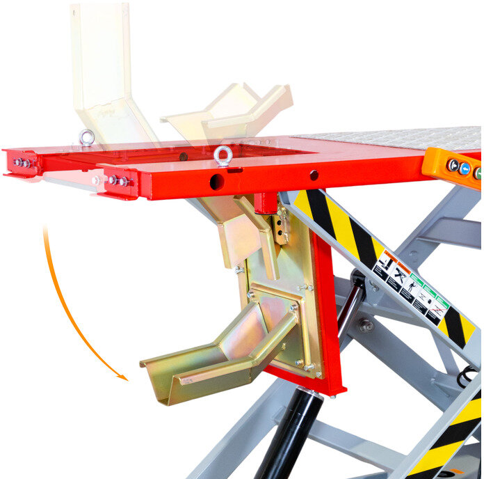 Elektromotor-Scherenhebebühne 1000kg 2250x800mm MW Tools