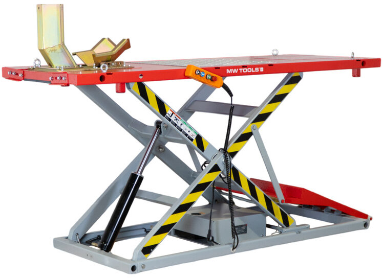 Elektromotor-Scherenhebebühne 1000kg 2250x800mm MW Tools