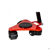 Transport rollers 3 t 3 nylon rollers 360° manoeuvrable with lever MW Tools