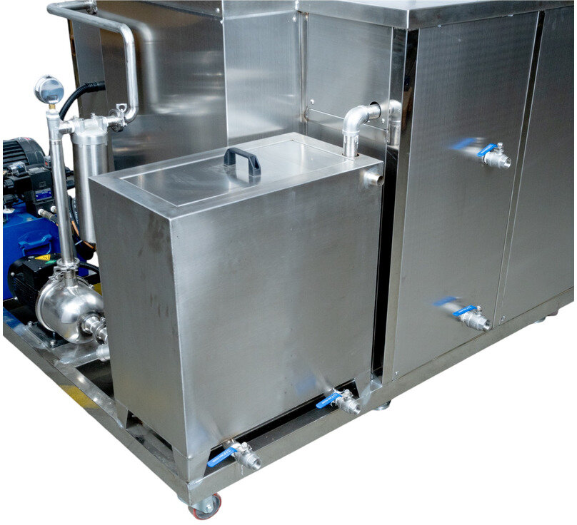 Ultralydrenser 360 l løft og filtrer industriell 24/7 drift 40 kHz MW Verktøy