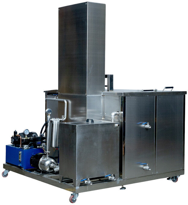 Ultralydrenser 360 l løft og filtrer industriell 24/7 drift 40 kHz MW Verktøy