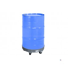 Fasswagen aus Kunststoff, geschlossen, 220L, 410 kg, MW Tools