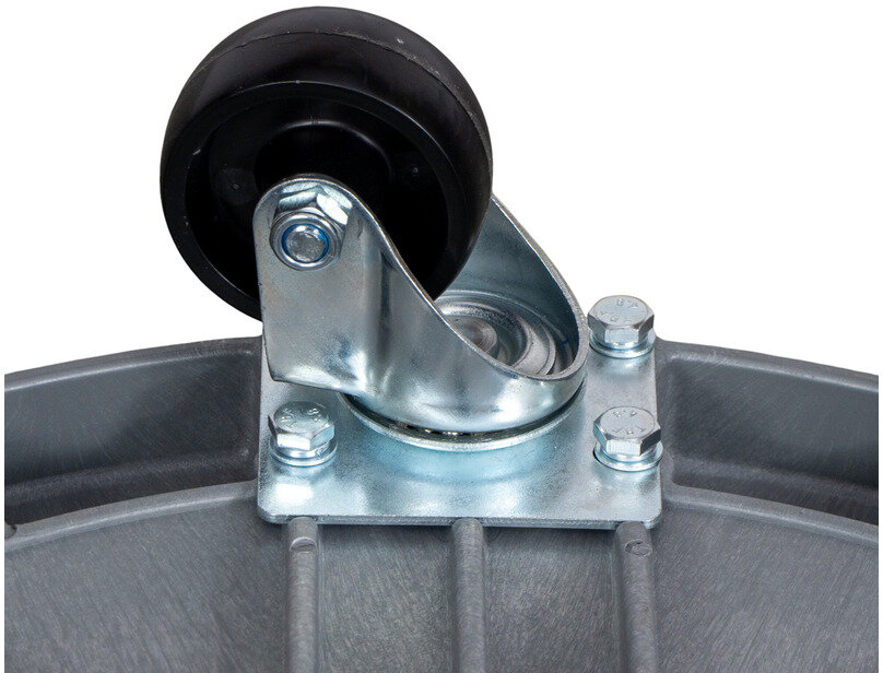 Fasswagen aus Kunststoff, geschlossen, 220L, 410 kg, MW Tools