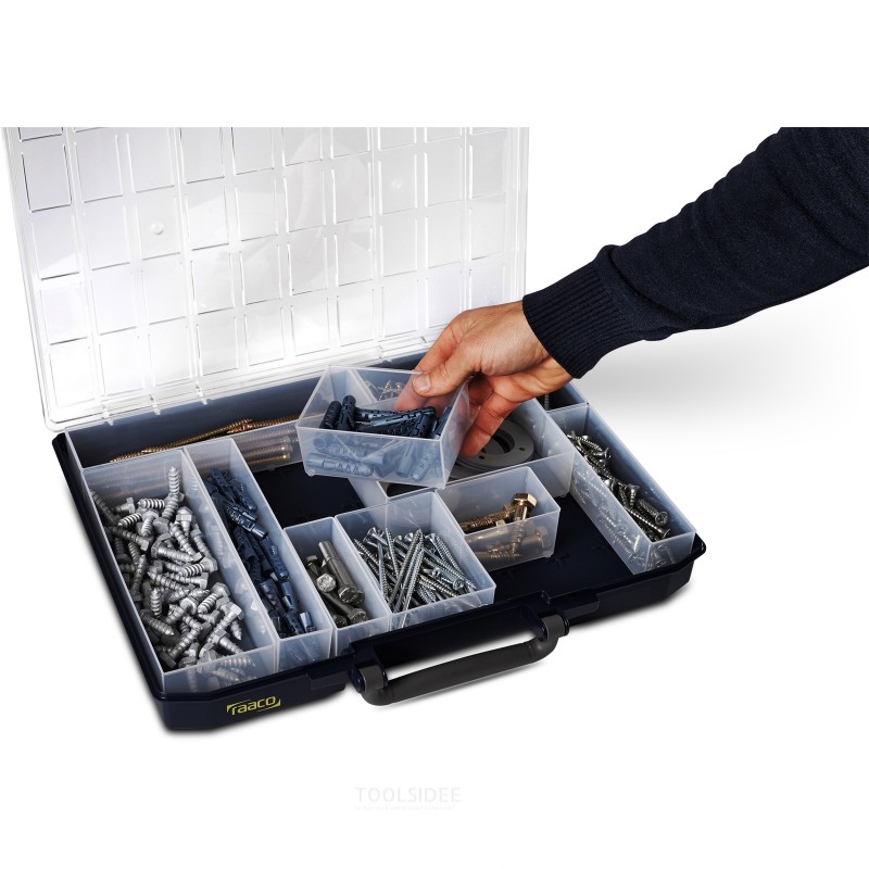 Raaco-lajitelmalaatikko CarryLite 80 5x10 15 laatikkoa