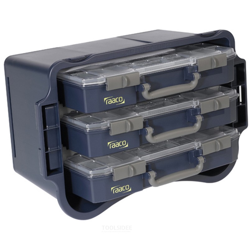Raaco-lajitelmalaatikko CarryLite 80 5x10 25 laatikkoa