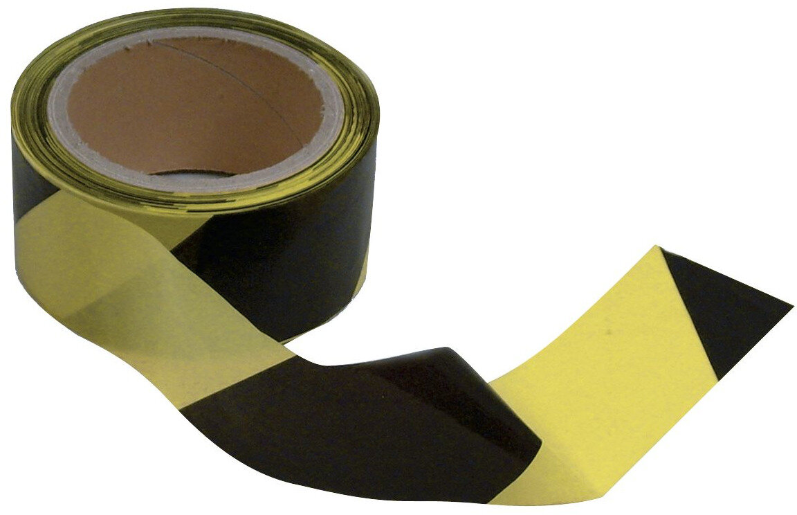 Schwarz-gelbes Absperrband MW Tools