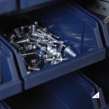 Raaco Lagerbehälter 2 Wandpaneele mit 32 Behältern