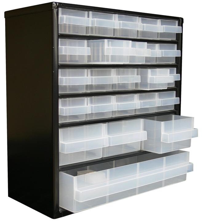 Raaco Kommode mit 24 Schubladen c 7-24 Raaco Kommode mit 24 Schubladen c 7-24