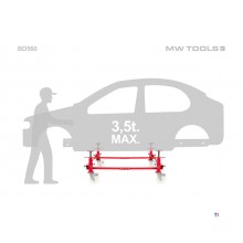 Karosseriewagen 900 kg 4 Auflagepunkte MW Tools