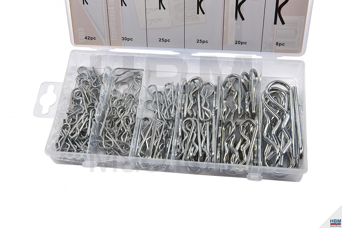  HBM 150-osainen lukkorengasvalikoima