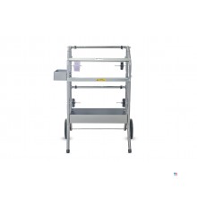 Maskeerpapier trolley voor 2 rollen MW Tools