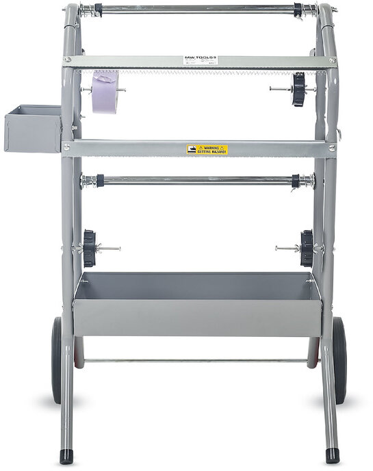 Maskeerpapier trolley voor 2 rollen MW Tools