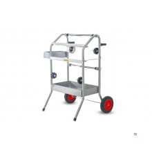 Maskeerpapier trolley voor 2 rollen MW Tools
