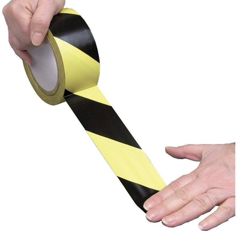 Schwarz/gelbes Signalband MW Tools