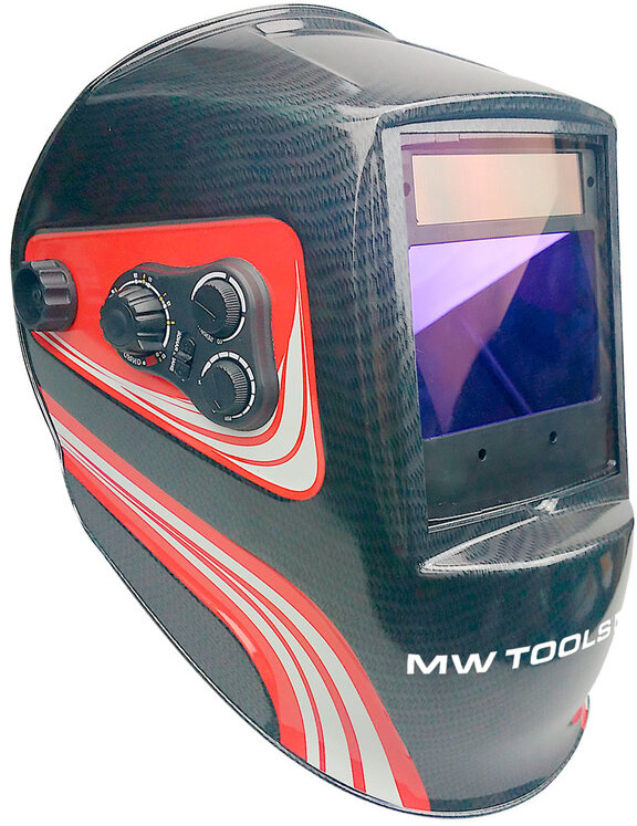 Automatisk professionel svejsehjelm - Stort visningsvindue 100 x 67 mm MW Tools