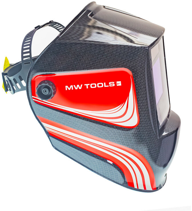 Automatisk professionel svejsehjelm - Stort visningsvindue 100 x 67 mm MW Tools