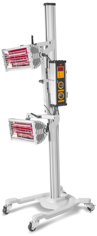 Mobiler Infrarot-Lacktrockner 2000W 2 Strahlen MW Tools