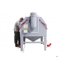Cabina di sabbiatura PACK con 100 kg di graniglia al corindone MW Tools