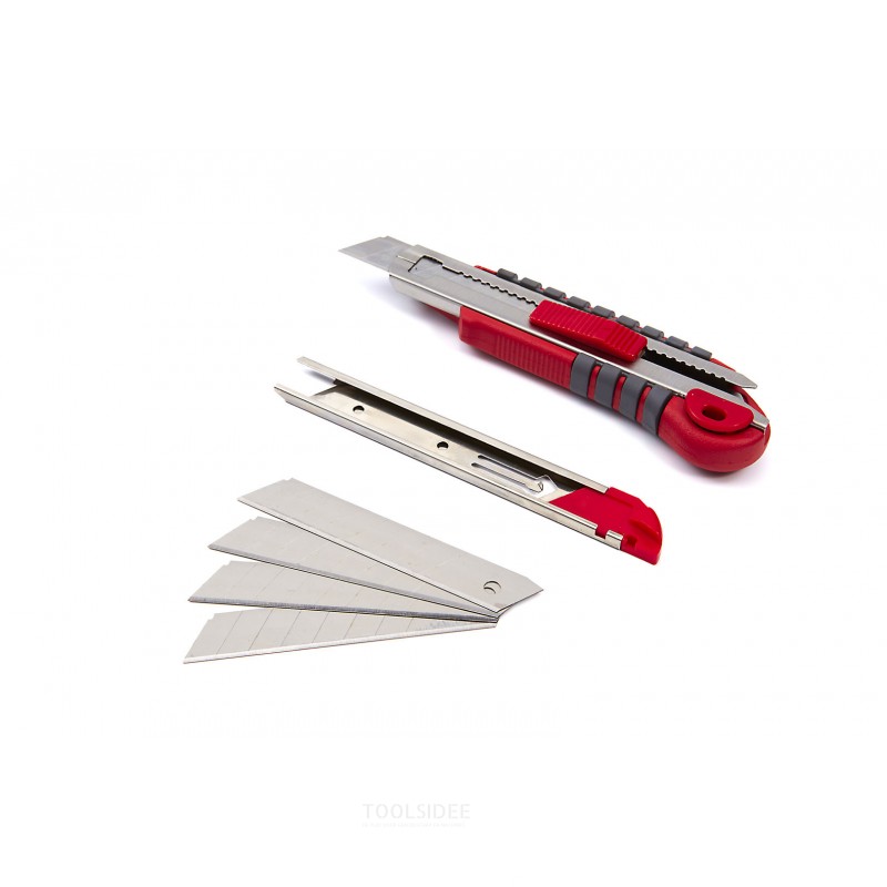 HBM 18 mm. professional snap-off knife with 5 spare knives