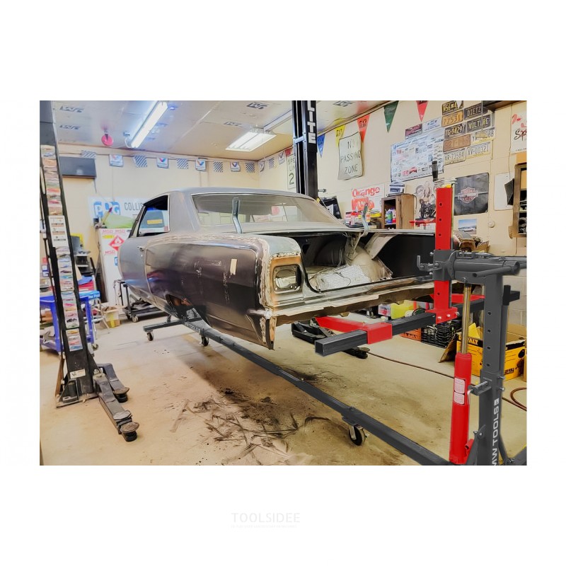 Vipbar brokonstruktion 360° 2 t mobile hjul 200 mm MW Tools