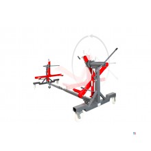 Kantelbrug carrosserie 360° 2 t mobiel wielen 200 mm MW Tools