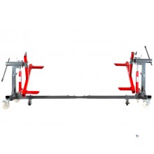 Kantelbrug carrosserie 360° 2 t mobiel wielen 200 mm MW Tools